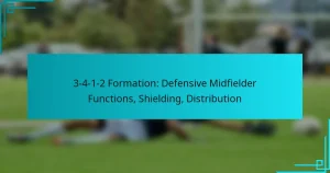 3-4-1-2 Formation: Defensive Midfielder Functions, Shielding, Distribution